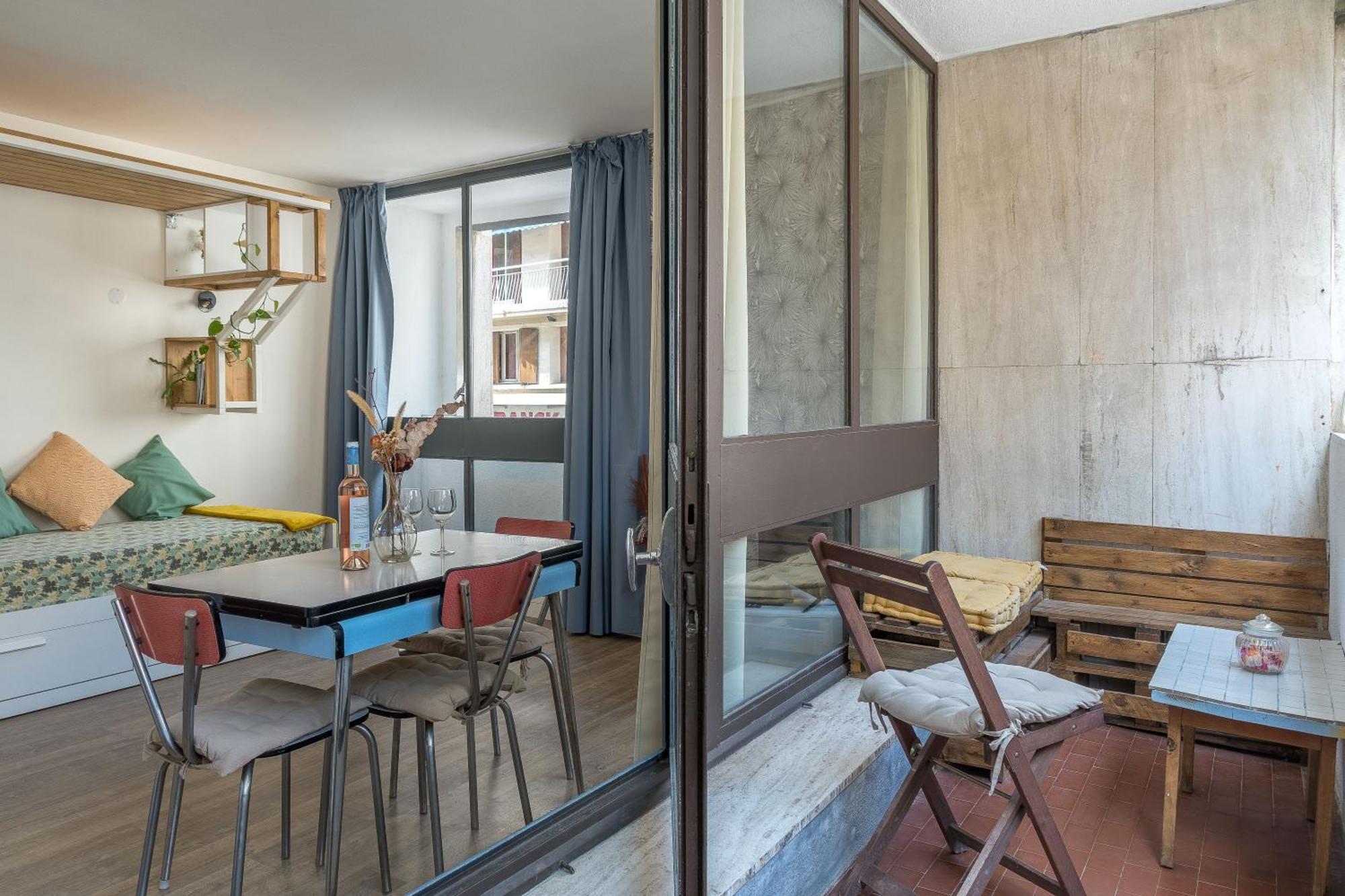 *Las Flores* Joli Studio Avec Balcon Marsella Exterior foto